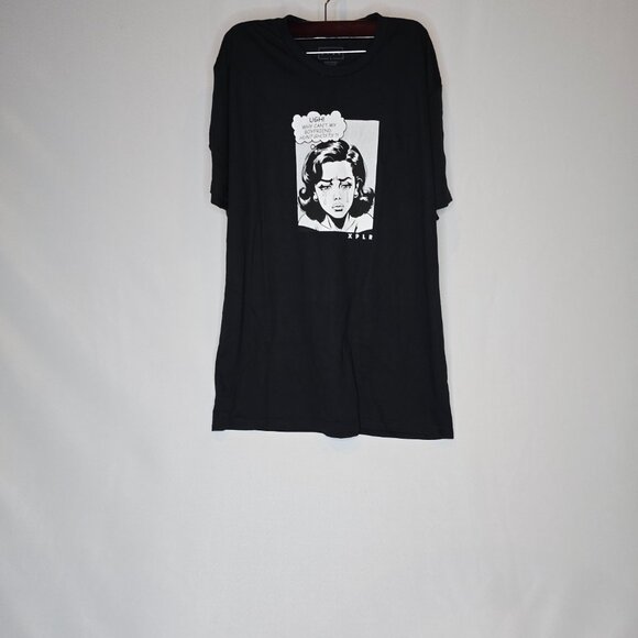 XPLR Boyfriend Tee in Black, Size XLarge, NWT - Picture 1 of 4